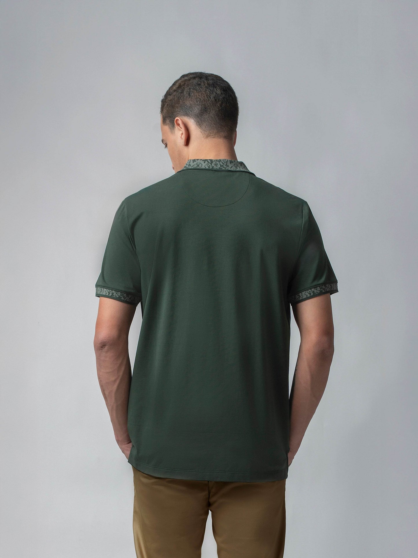 Green polo tshirt for men 
