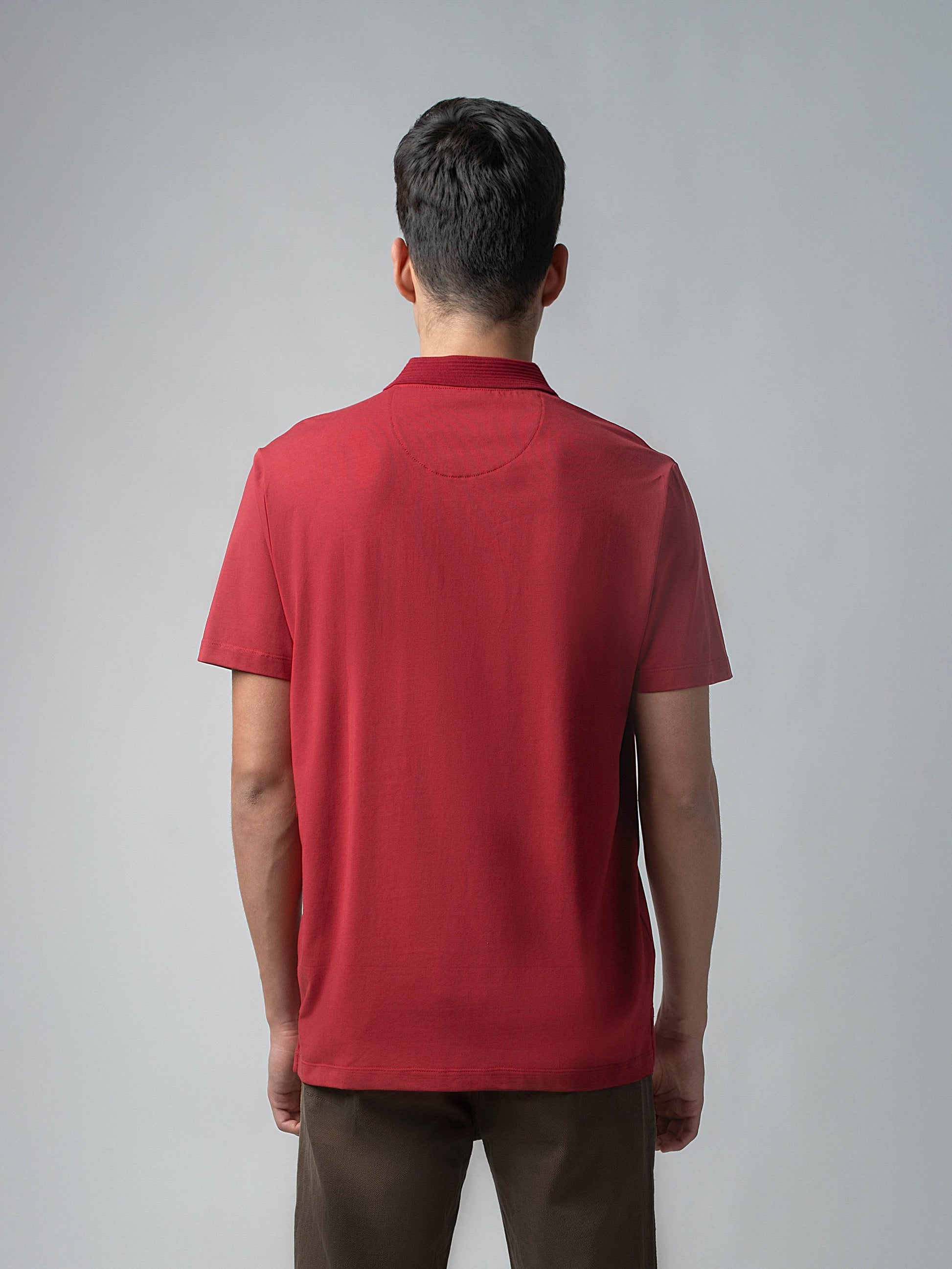Red polo tshirt for men 