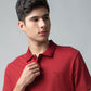 Red polo tshirt for men 
