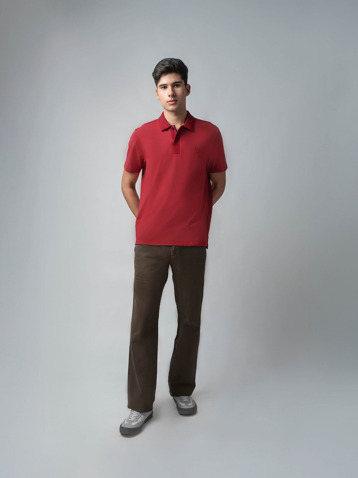 Red polo tshirt for men 
