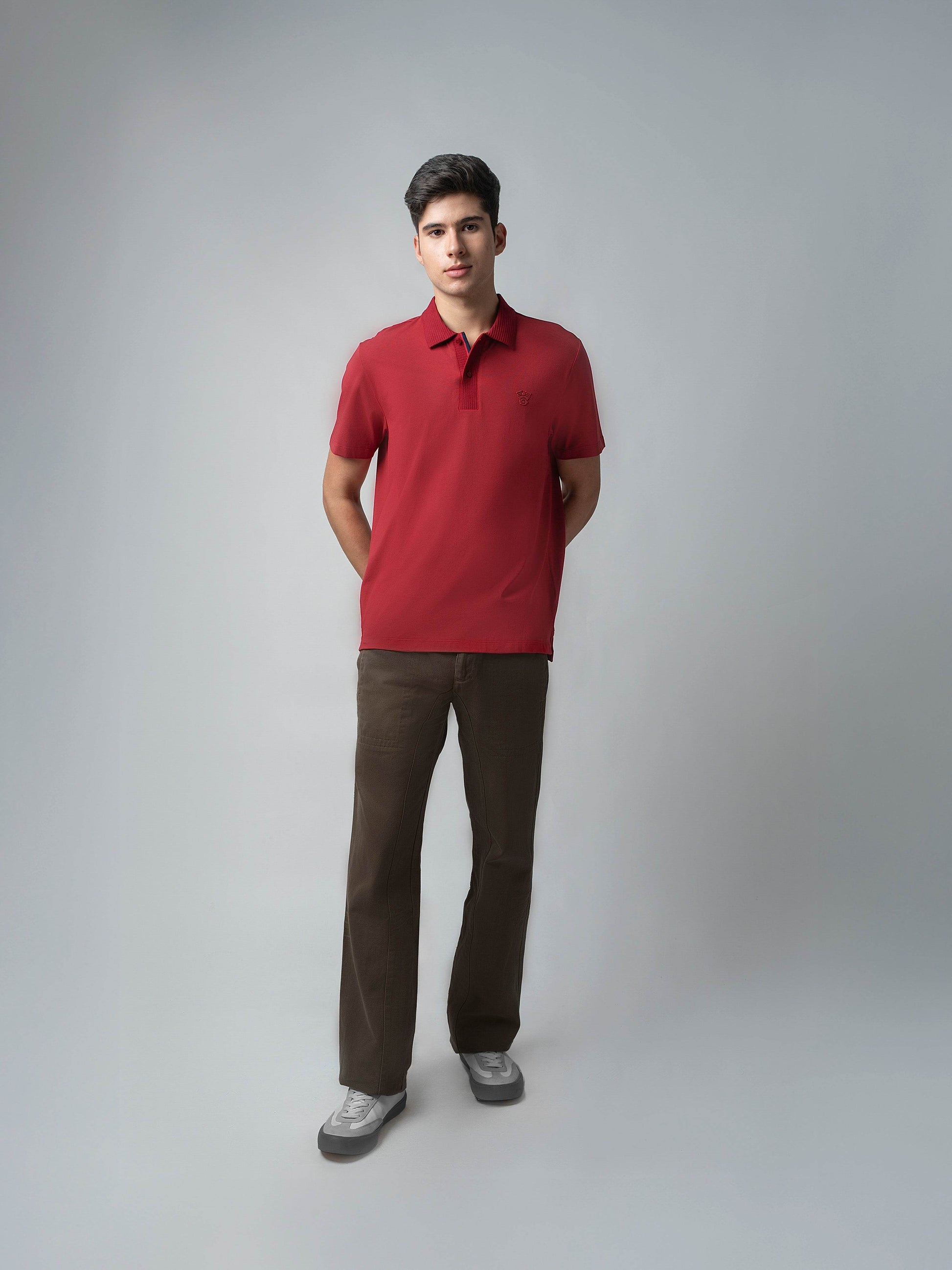 Red polo tshirt for men 