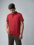 Red polo tshirt for men 