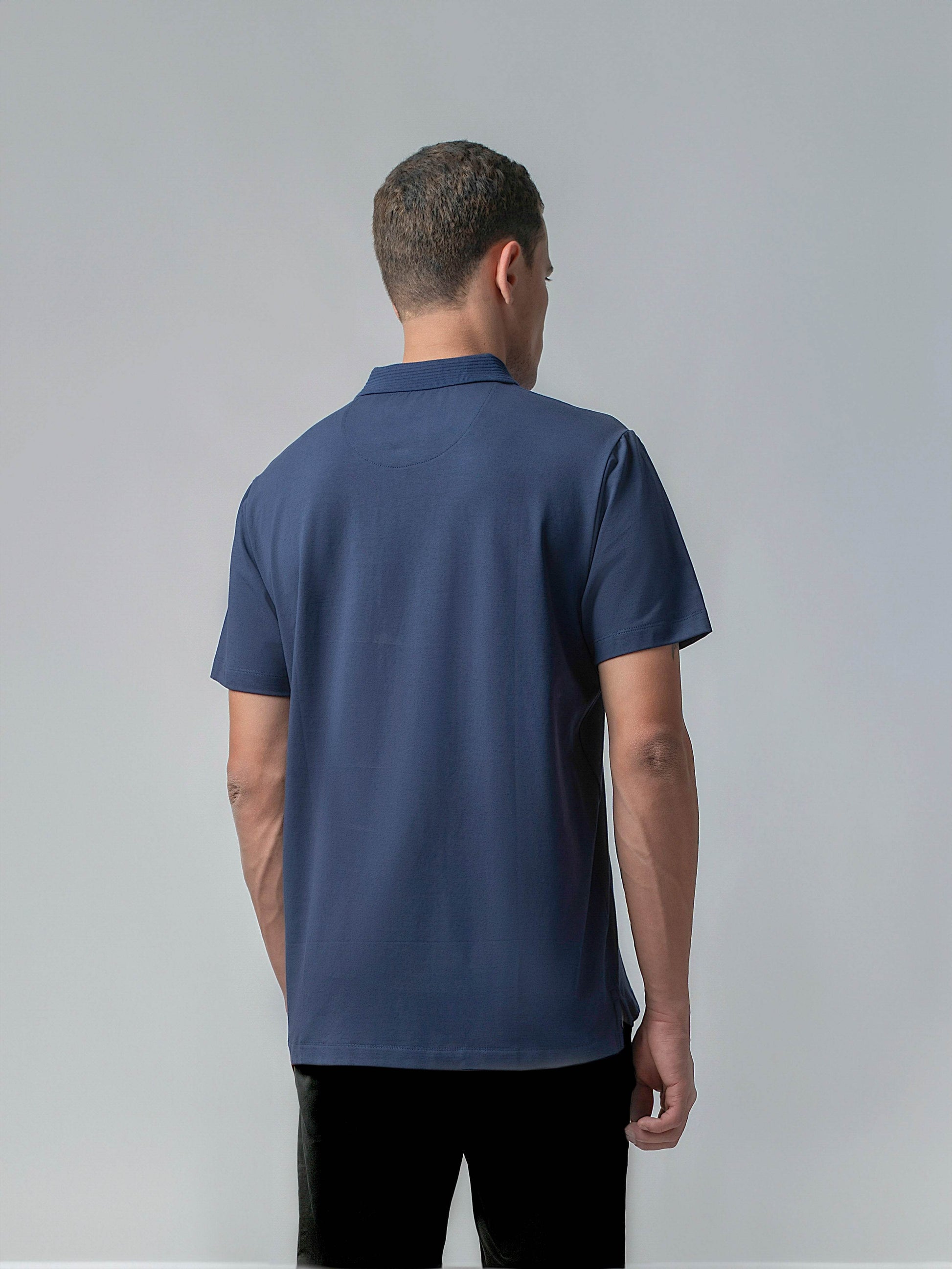 Navy blue polo tshirt for men 