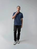 Navy blue polo tshirt for men 