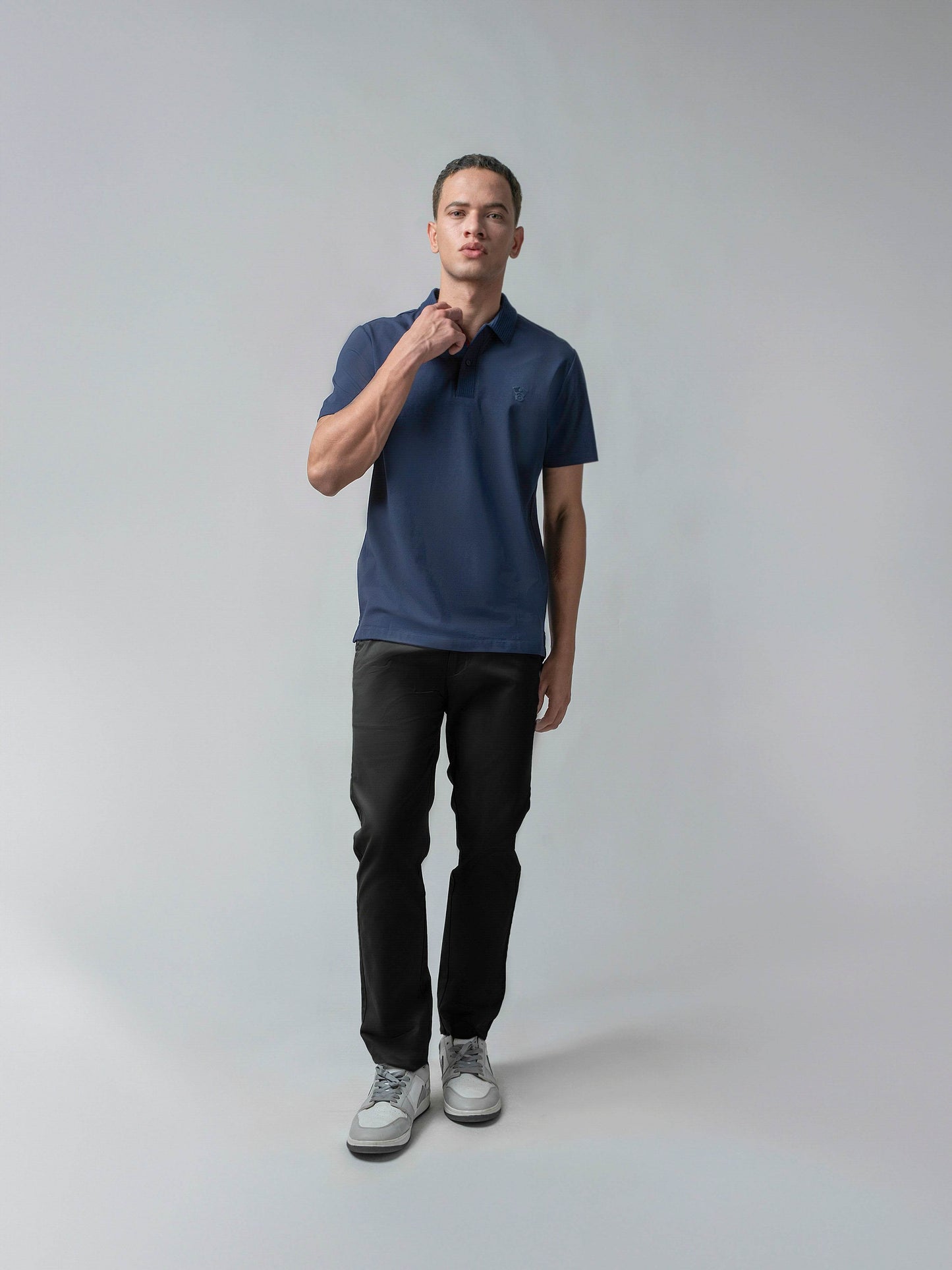 Navy blue polo tshirt for men 