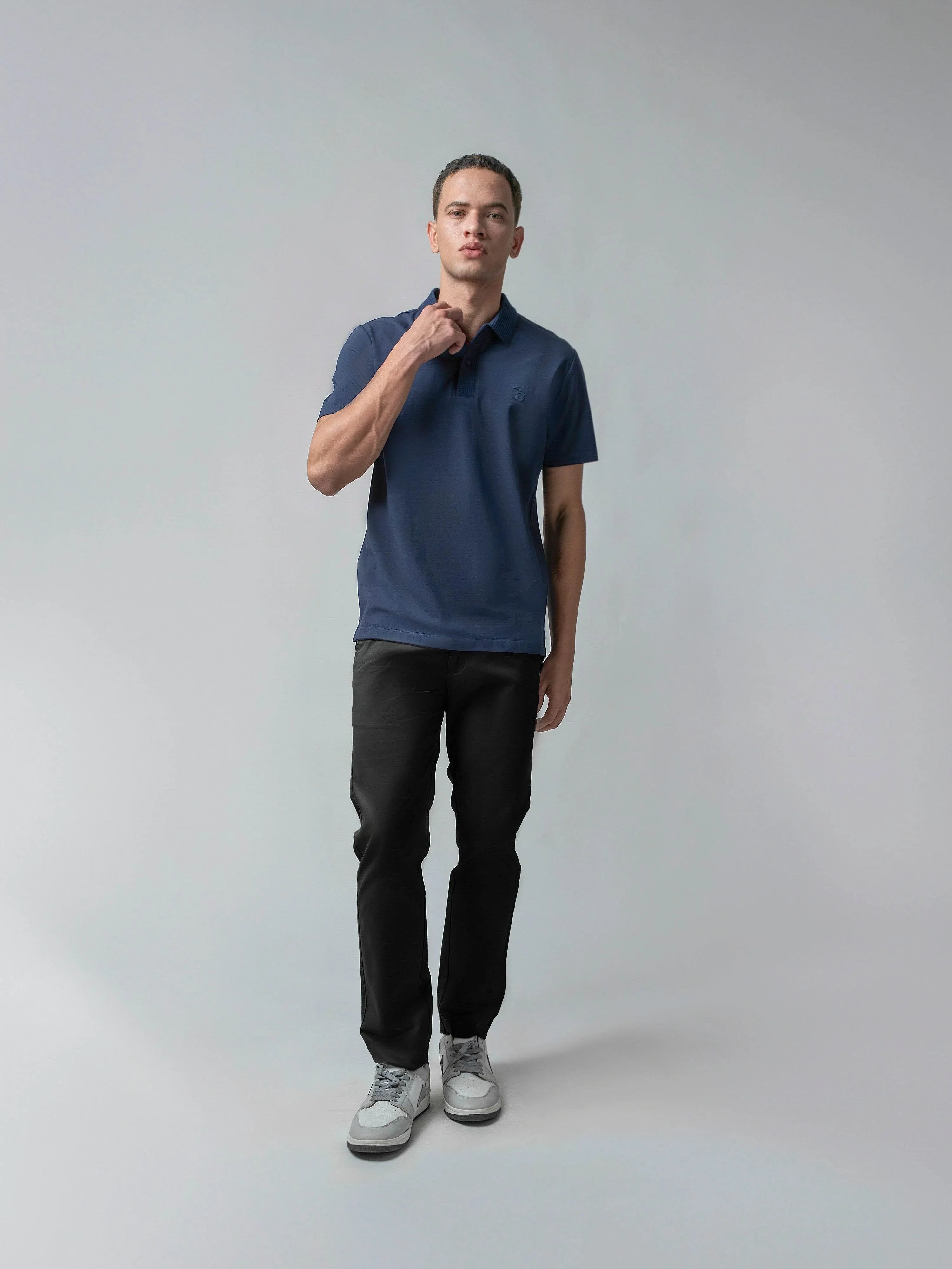 Navy blue polo tshirt for men 