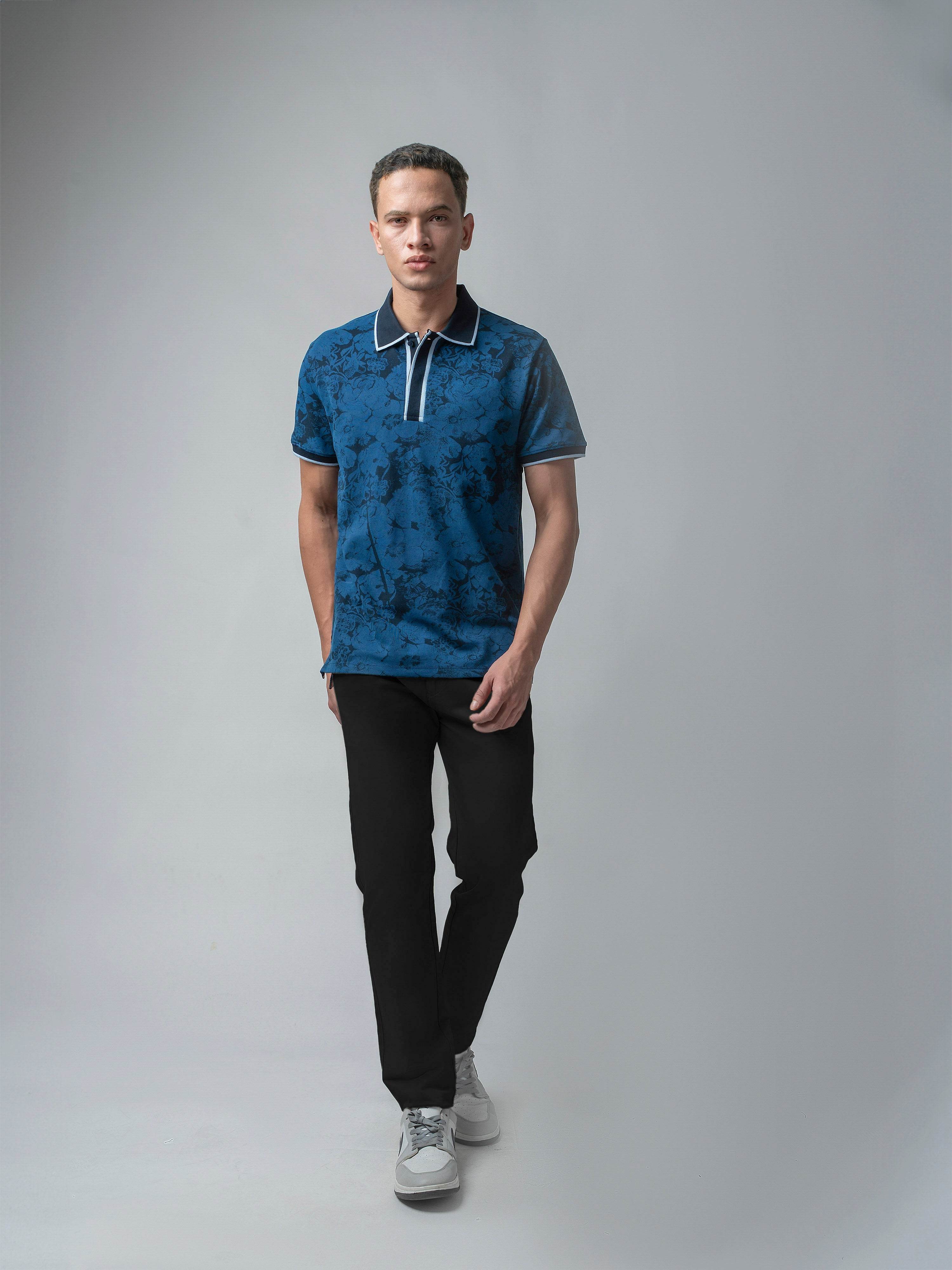  blue polo tshirt for men