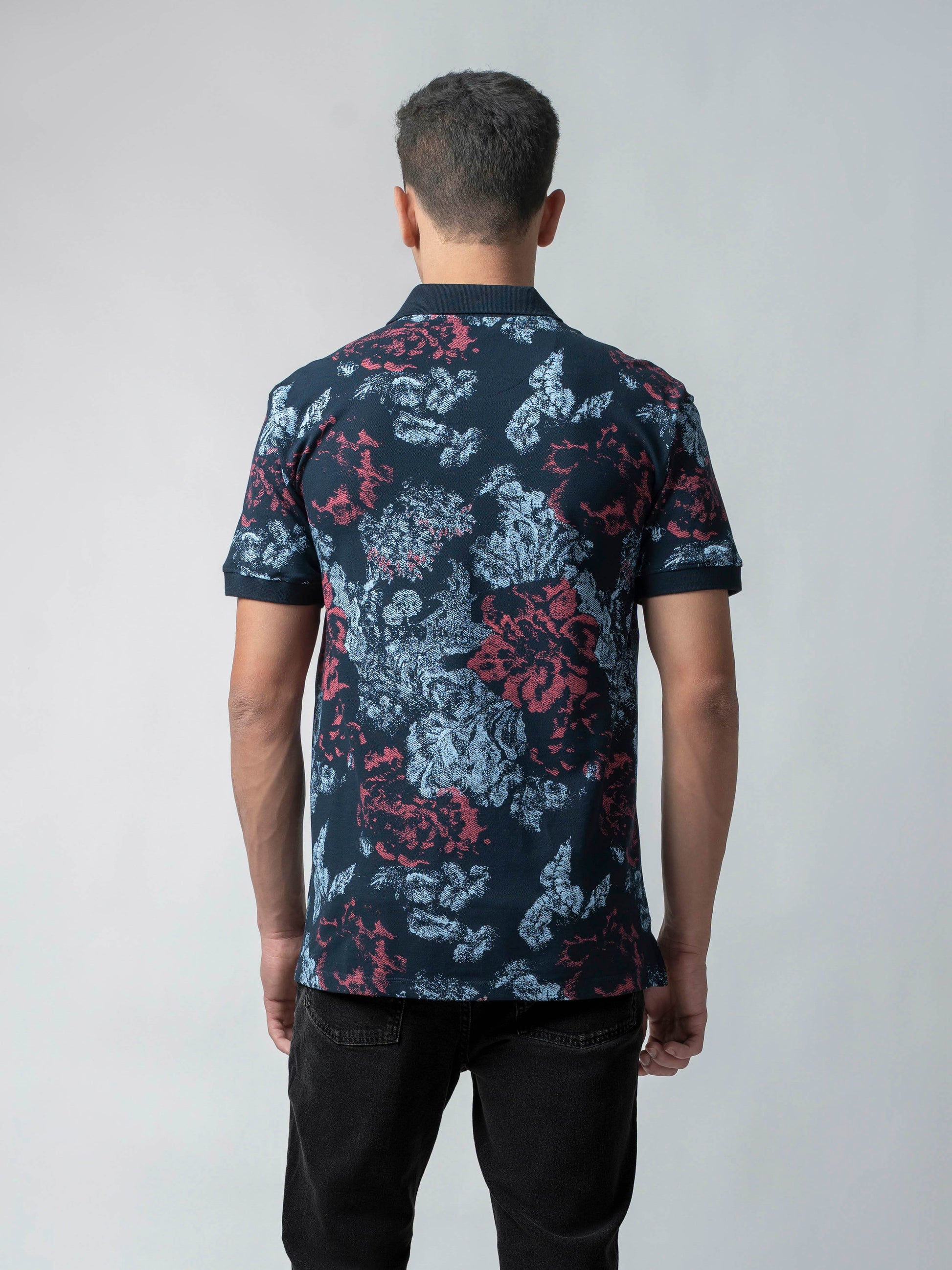 Navy blue polo tshirt for men 