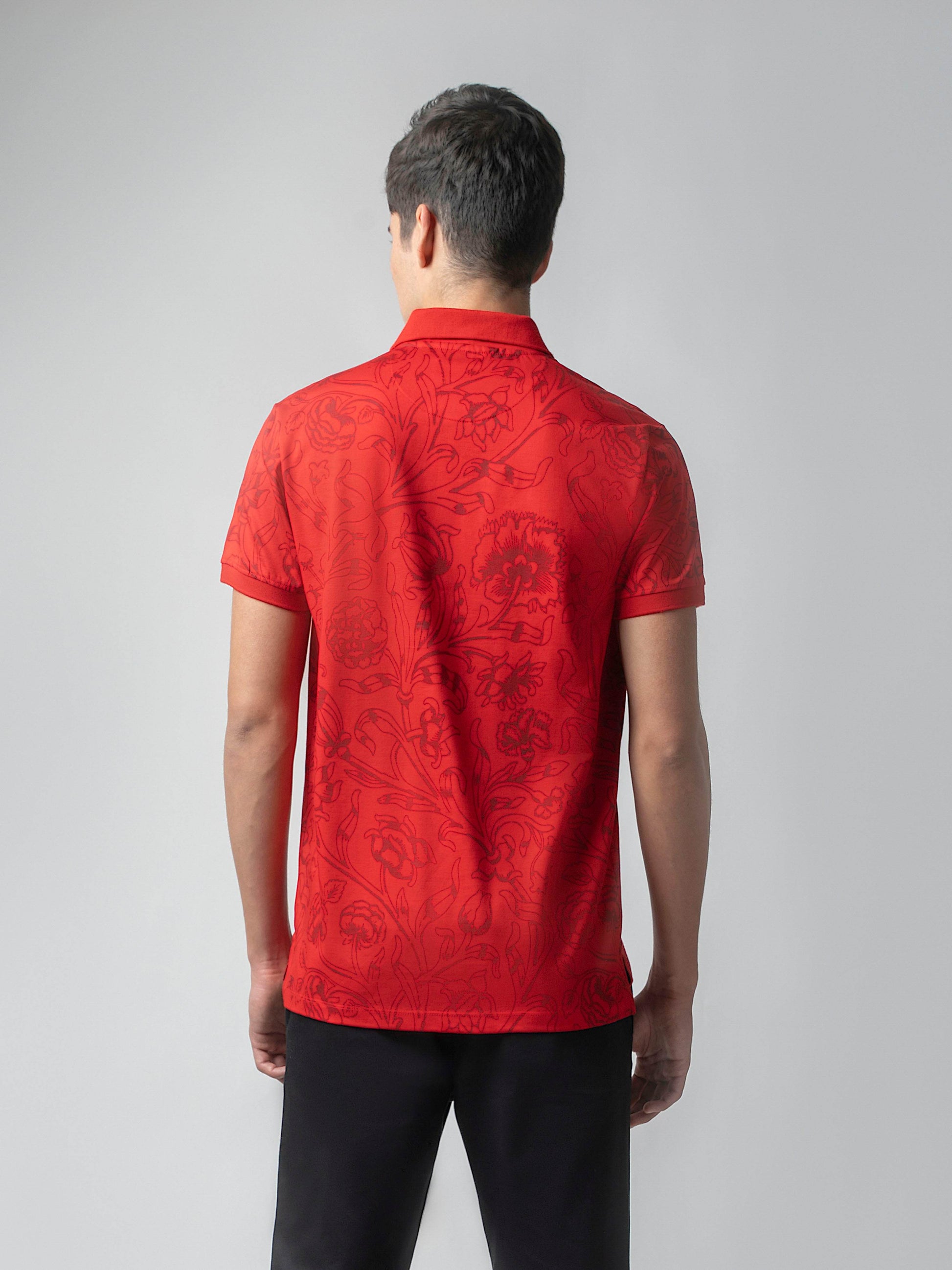 Red polo tshirt for men 