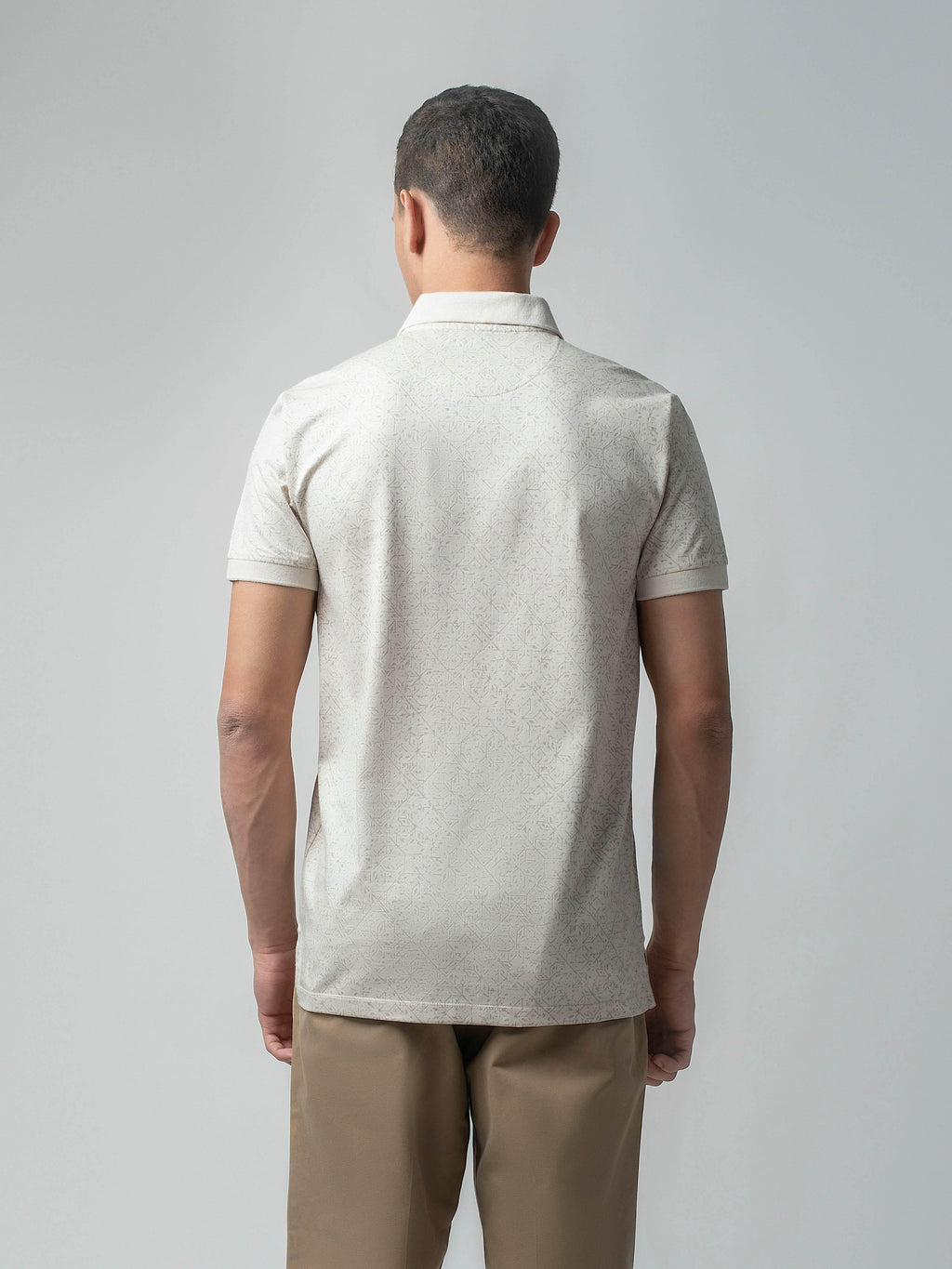Beige polo tshirt for men