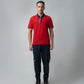Red polo tshirt for men 