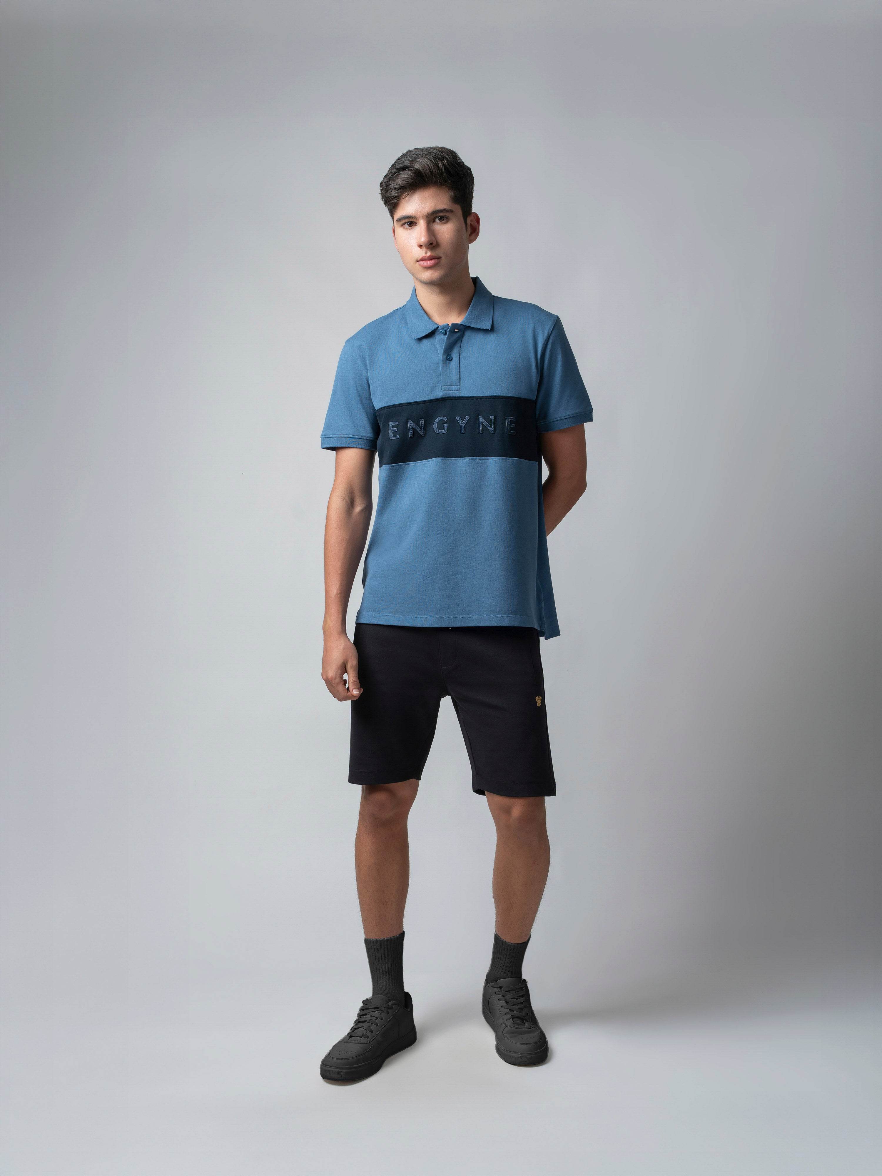 Sky blue polo tshirt for men 