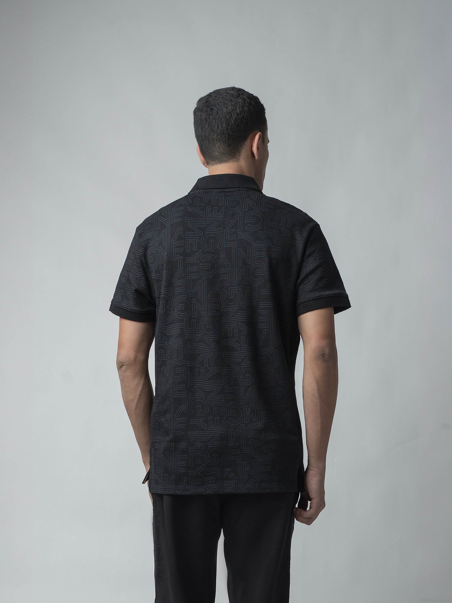 black polo tshirt for men