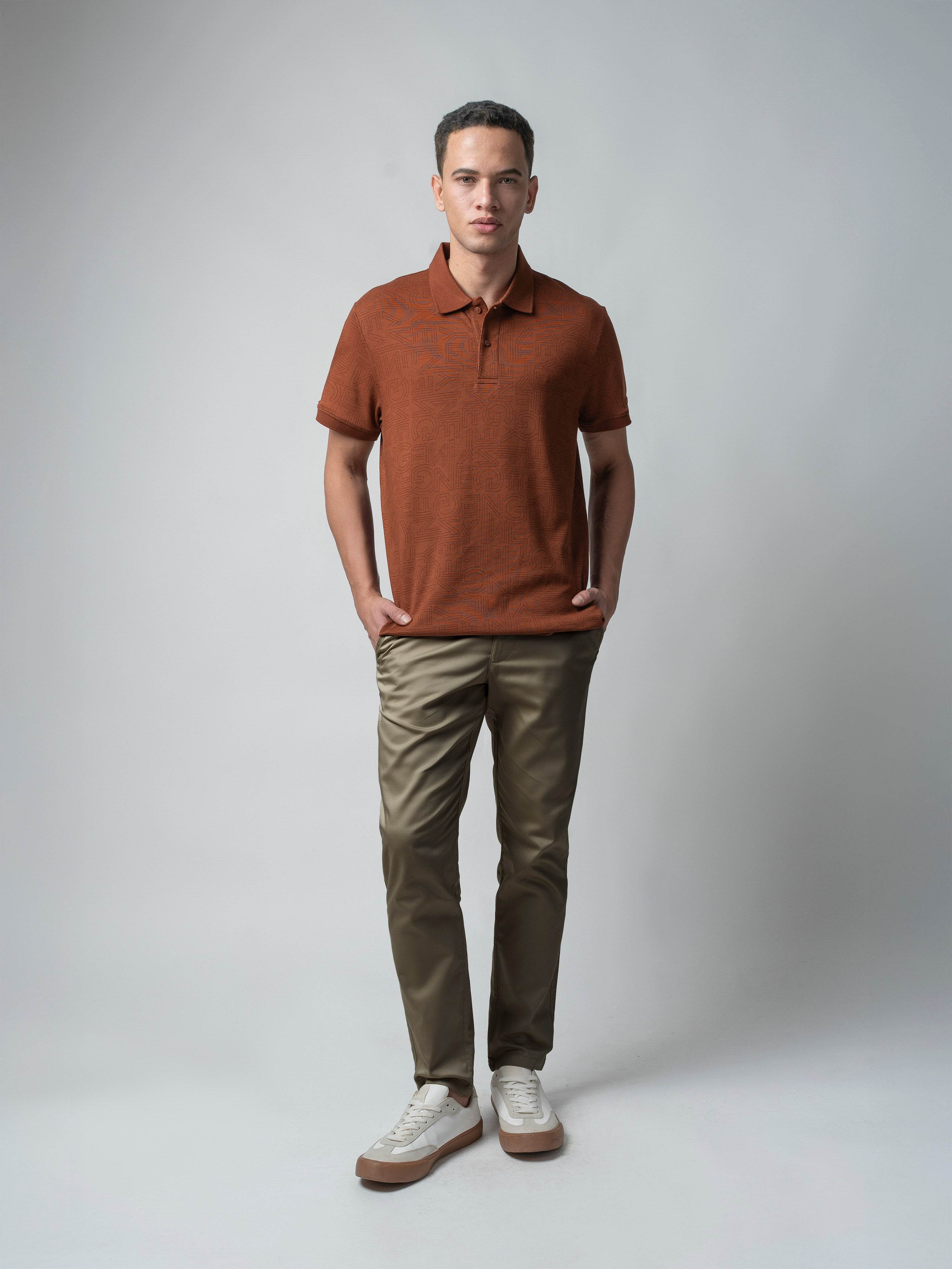 Brown polo tshirt for men 