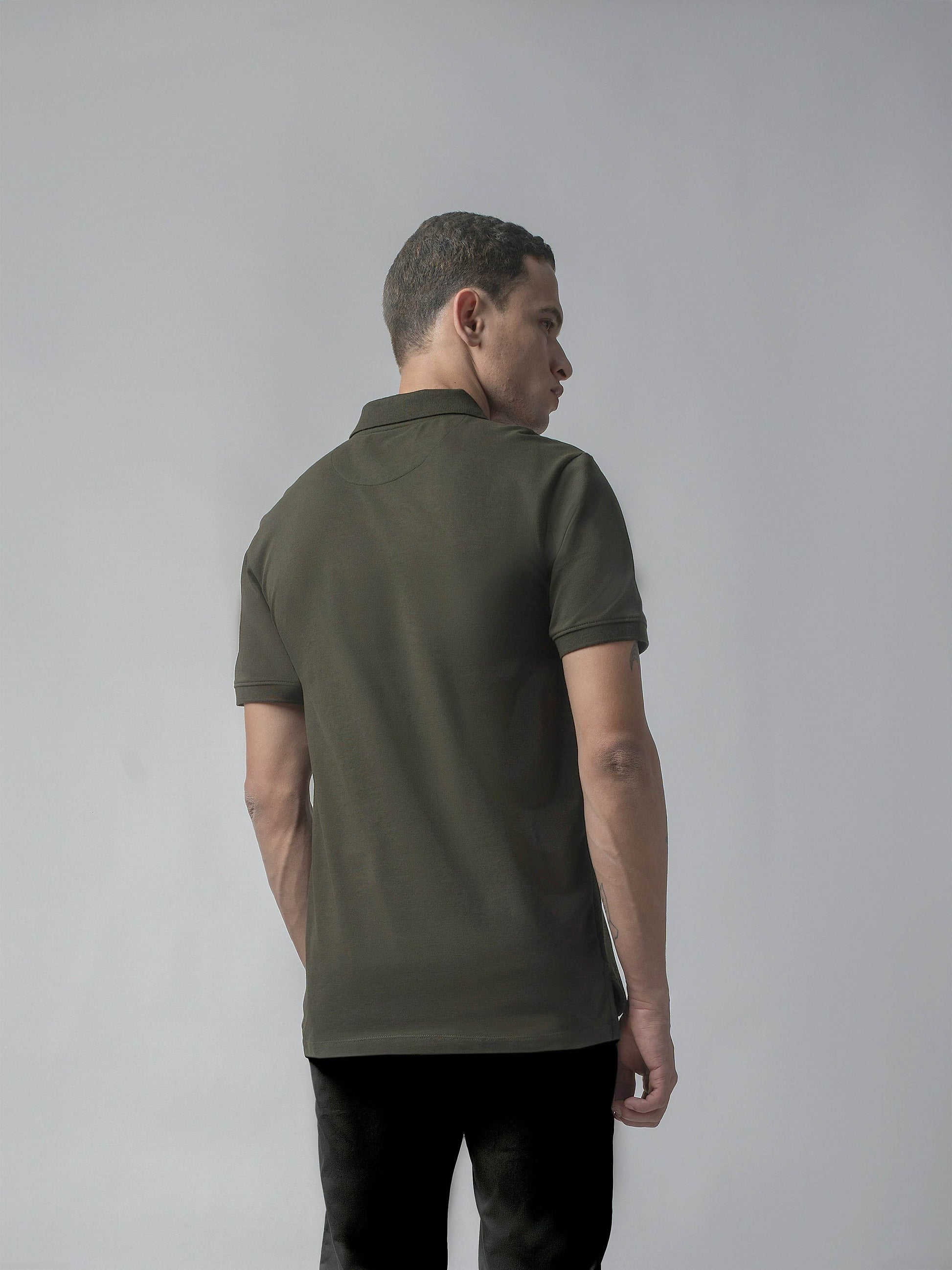 Olive polo tshirt for men 