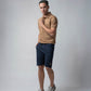 Engyne Essential Shorts with HD Print in Cotton Interlock Navy Men
