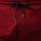 Engyne Essential Shorts with Emblem Logo Cotton Loop Knit Red Men