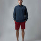 Engyne Essential Shorts with Emblem Logo Cotton Loop Knit Red Men
