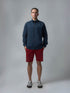 Engyne Essential Shorts with Emblem Logo Cotton Loop Knit Red Men