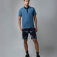 Interlock Navy All-Over Printed Shorts For Men
