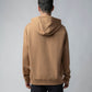 Cotton Khaki Hoodie Sweatshirt with DTM Chest Embroidery