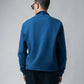 Dark Blue Half Zip Sweater Shirt Silicon HD Chest Print for men