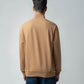 Khaki Half Zip Sweatshirt with Silicon HD Chest Print