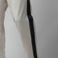 Cotton Beige Track Pant with Contrast Woven Side Tape