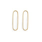 Sleek Oval Hoops
