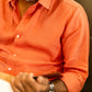 100% Linen Soft Touch Tangerine Shirt