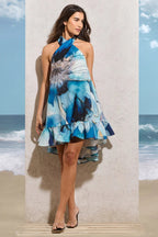 Ocean Breeze Halter Neck Dress De Novoo