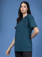 Not Bound Oversized Cotton Green T-shirt