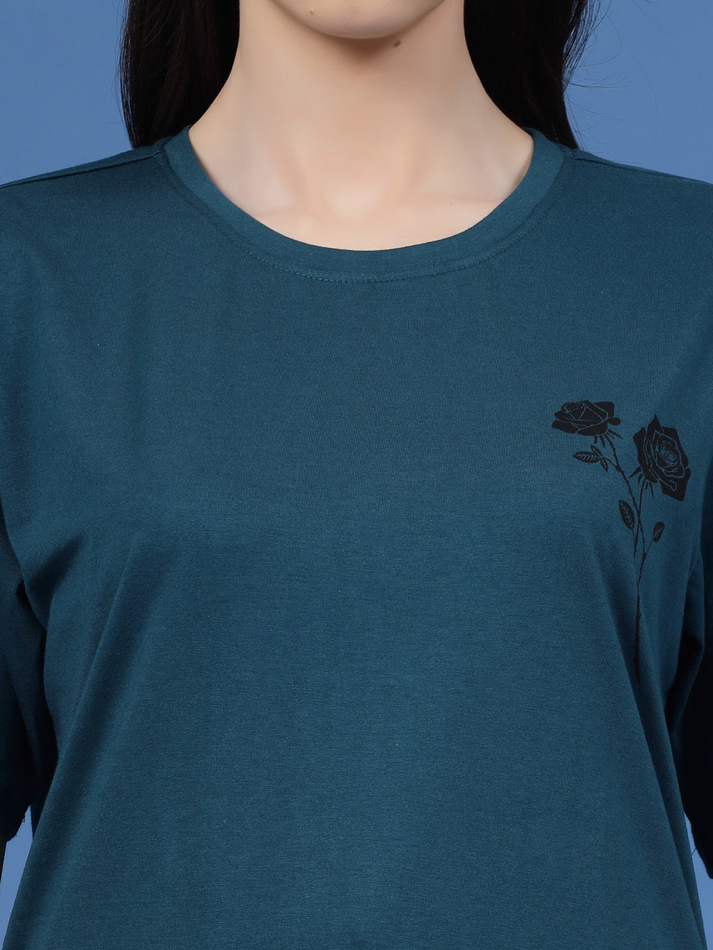 Not Bound Oversized Cotton Green T-shirt