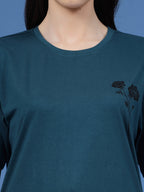 Not Bound Oversized Cotton Green T-shirt