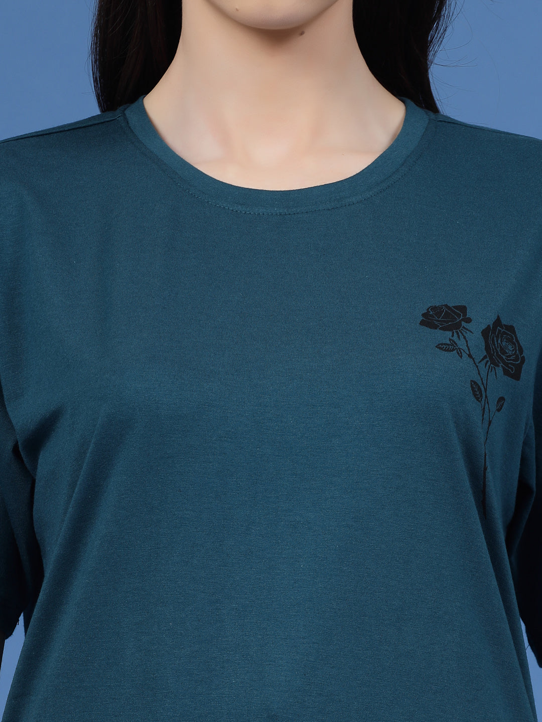 Not Bound Oversized Cotton Green T-shirt