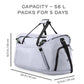 Scape Duffle | Grey | Duffle Bag For Trekking Or Casual Trips