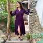 Moh The eternal dhaga – YALE BLUE WRAP DRESS