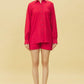 Stylish Summer Red Co Ord Set