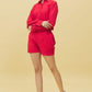 Stylish Summer Red Co Ord Set