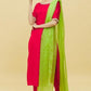 Beautiful Red Embroidered Suit