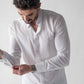Ripple button up Crisp white Shirt