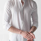 Ripple button up Crisp white Shirt