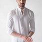 Ripple button up Crisp white Shirt