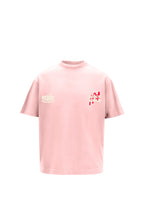 Wishing Well Printed Pink Oversized T-shirt
