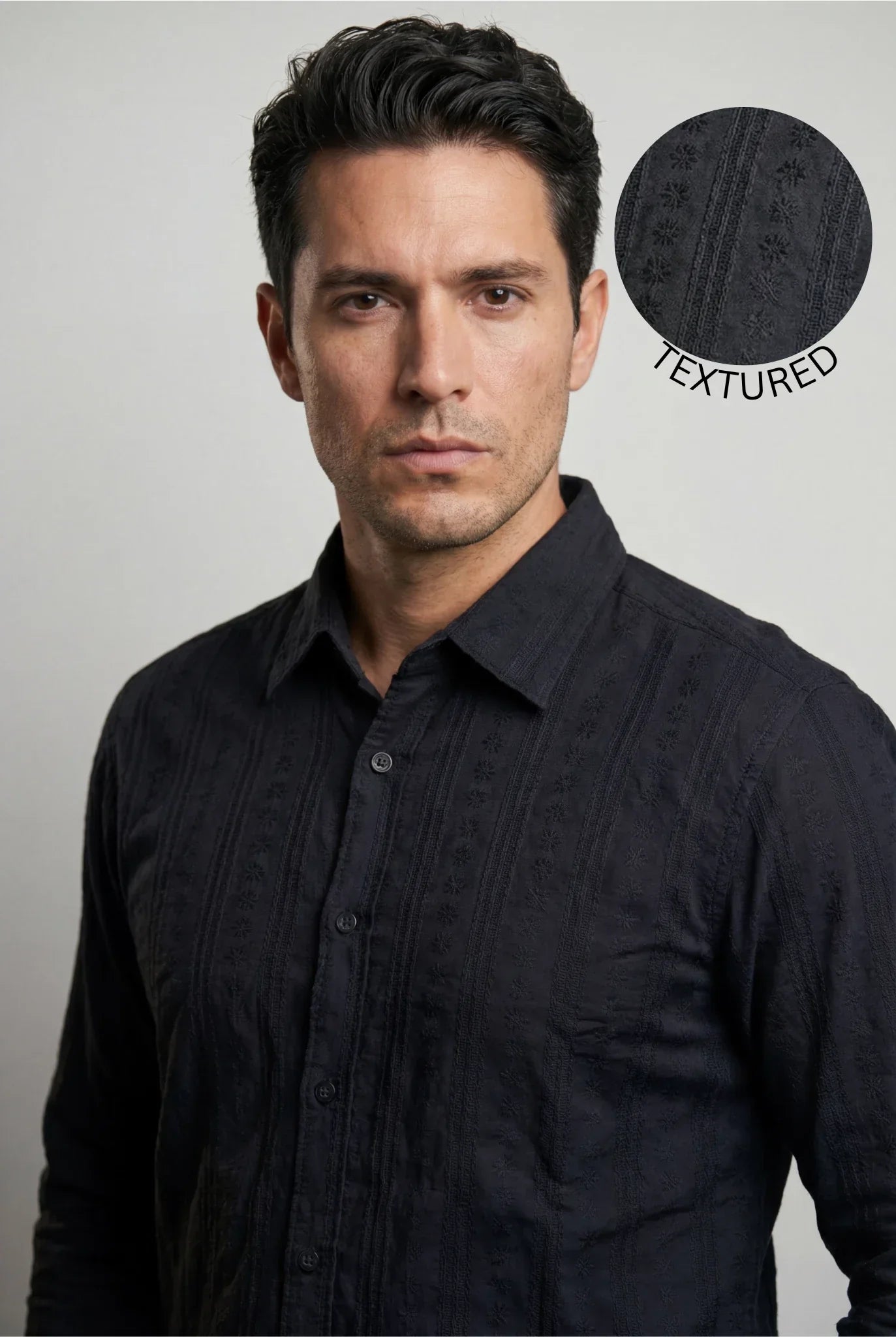 Midnight Self-Textured Shirt
