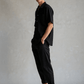 Men’s Black Linen Co-ords set Breathable & Stylish Two-Piece Outfit - Adam Spirit