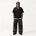 Black Advisory Denim Shirt