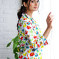 Stylera animal print cotton night suit with colorful animal designs, perfect for cozy nights