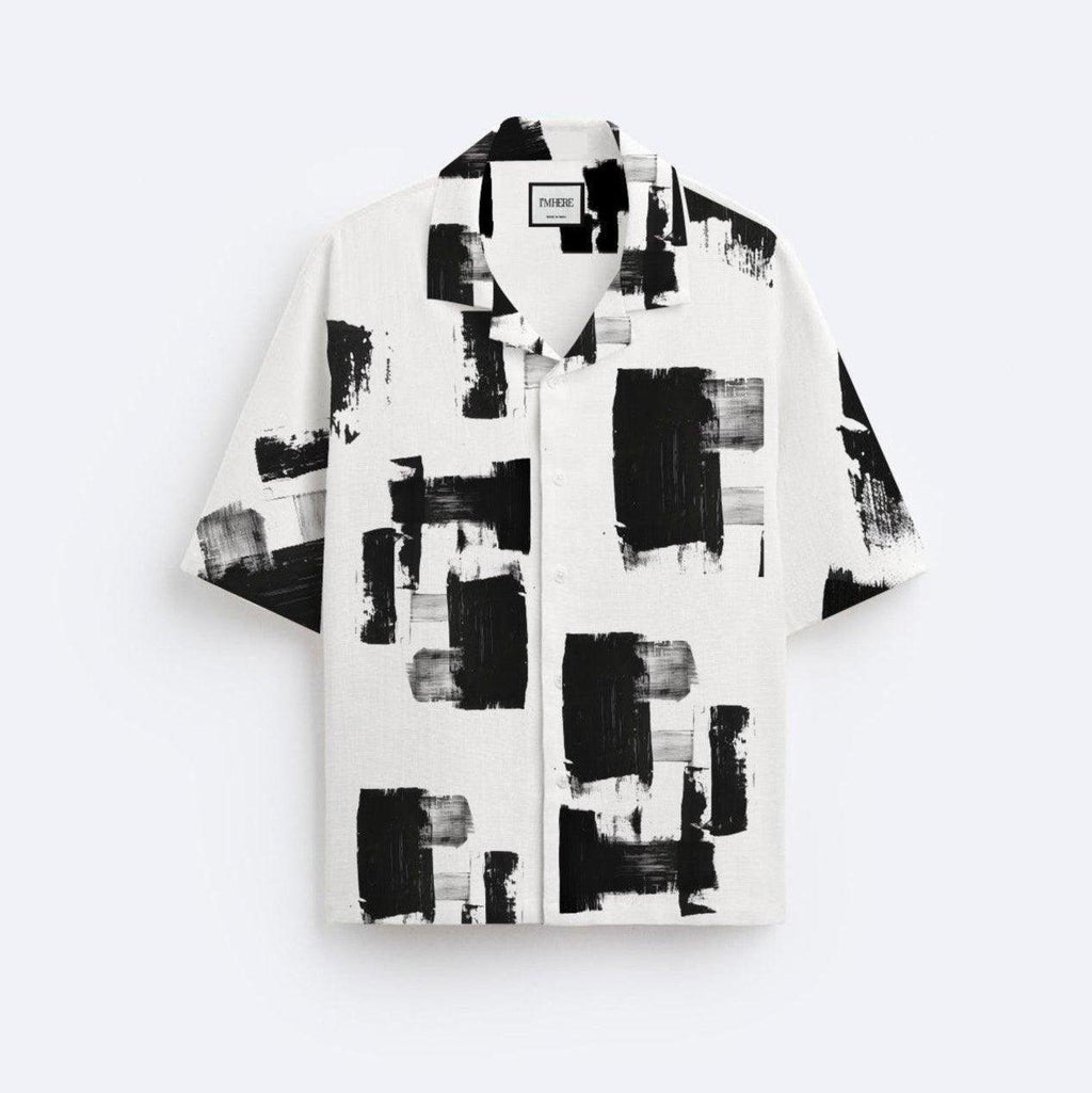 Artist Brush Strokes Resort Collar Shirt