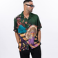 Stylera artistic print short sleeve shirt featuring colorful summer graphics and relaxed fit